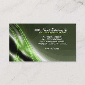 modern business's business card