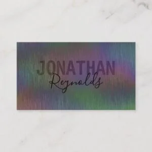 Modern Creative Holographic Metal - Business Card