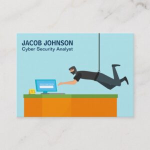Modern Cyber Security Analyst Business Card