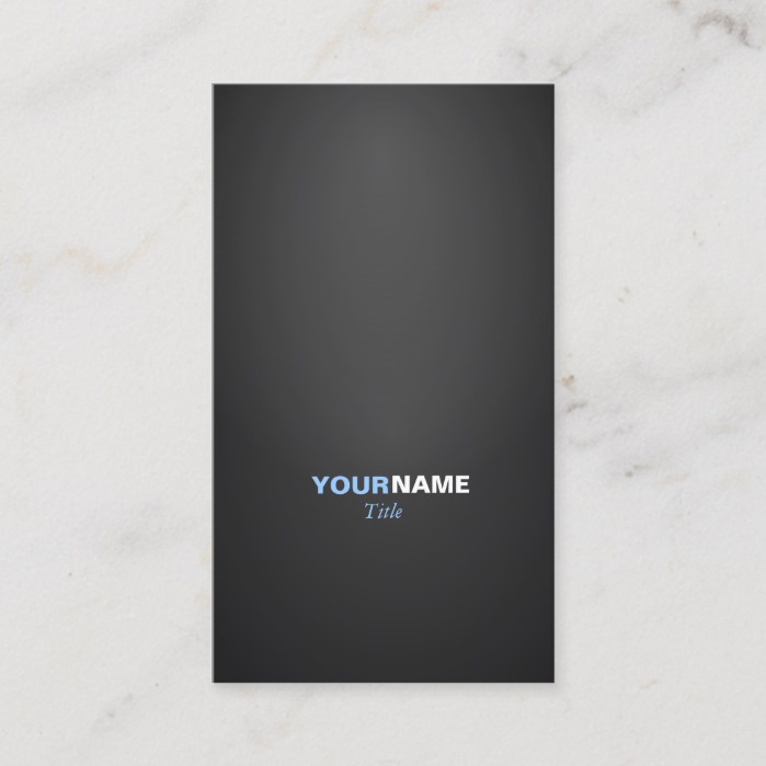 Modern font in two colors with business card
