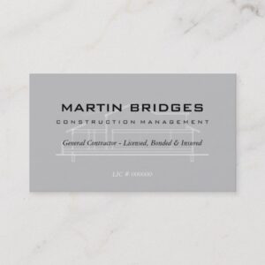 Modern General Construction Business Cards