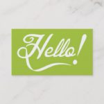 Modern Green – Hello Business Card