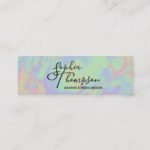 Modern Holographic Rainbow Pastel – Business Card