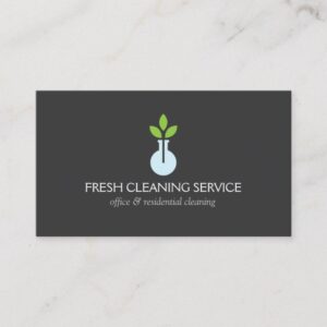Modern Logo 4 for Cleaning Service and Hospitality Business Card