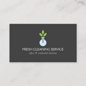 Modern Logo 4 for Cleaning Service and Hospitality Business Card