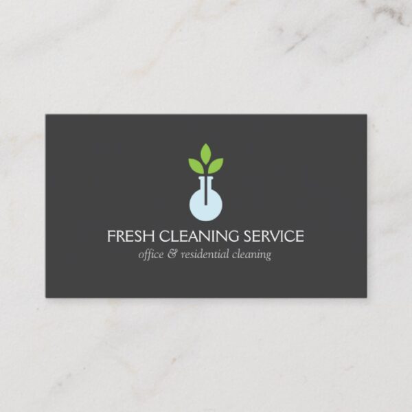 Modern Logo 4 for Cleaning Service and Hospitality Business Card