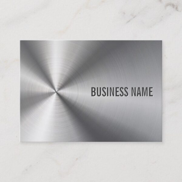 Modern Metal Professional Bold & Elegant Business Card
