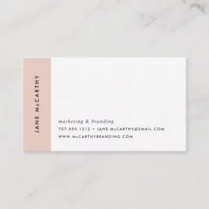 Modern Minimal Business Cards | Blush