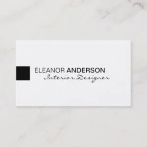 Modern Minimalist Classic Elegant Professional Business Card