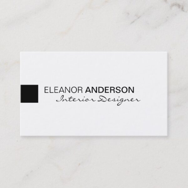 Modern Minimalist Classic Elegant Professional Business Card