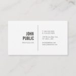 Modern Minimalist Elegant Design Trendy Plain Business Card