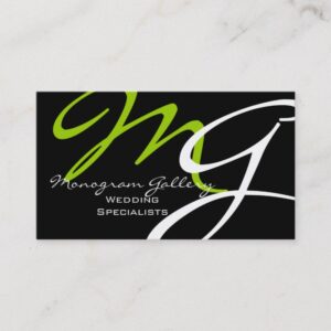 Modern Monogram Business Card Template