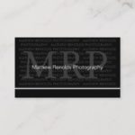 Modern Monogram Business Cards