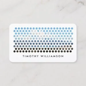 Modern Photography Circles Pattern Business Card