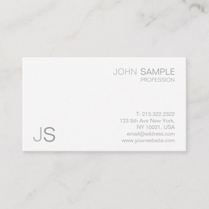Modern Professional Creative Minimalist Design Business Card