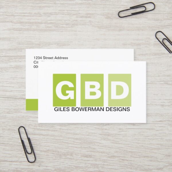 Modern Professional Green Business Card