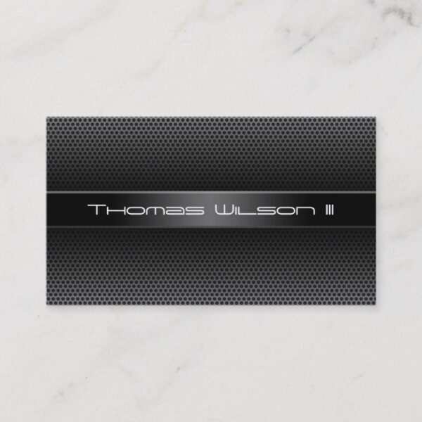 Modern Professional Perforated Metal Business Card