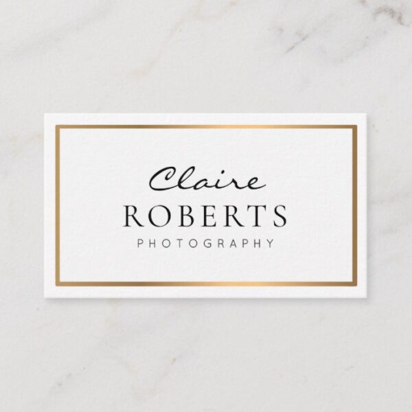 modern professional | photographer business card