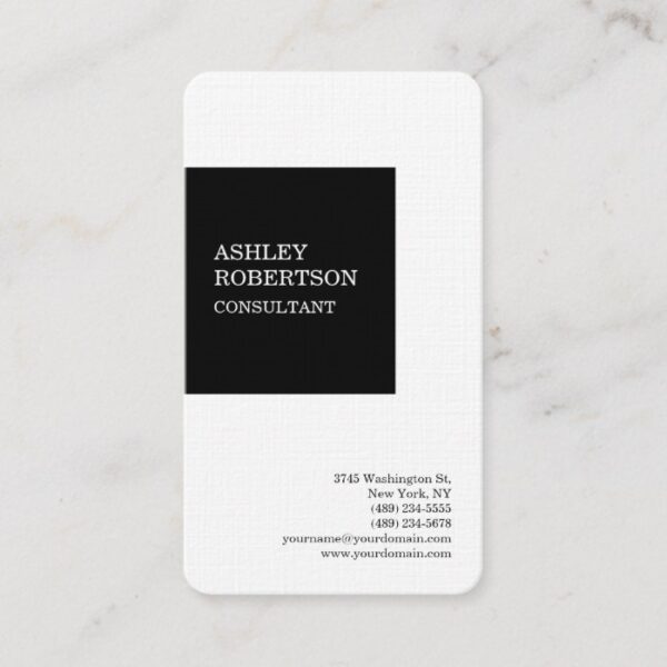 Modern Professional Stylish Trendy Minimalist Business Card
