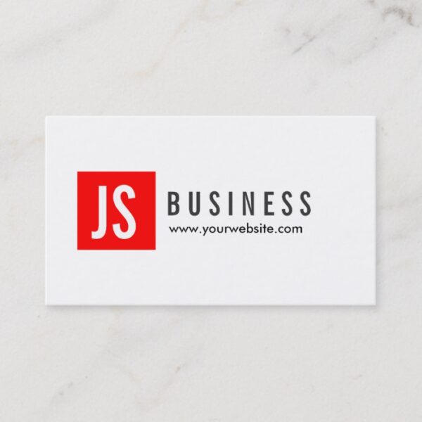 Modern Red Logo Video Editor Business Card