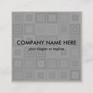 Modern Unique Geometric Two Side Design Square Business Card