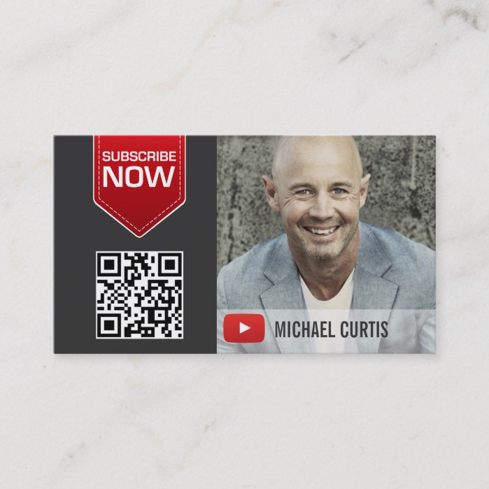 Modern YouTuber | YouTube Channel Business Card
