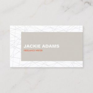 MOVING LINES No. 3 Business Card