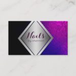 Nail technician- Trendy beauty salon business card