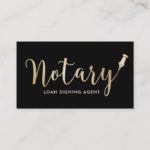 Notary – Loan Signing Agent Professional Business Card