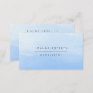 Ocean Sky Blue Ombre Beauty or Professional Business Card