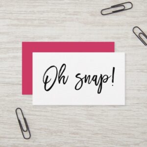 Oh Snap | Photographer Business Card