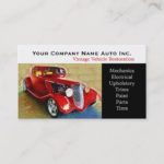 Old Car Repair Shop – Restorations Business Card