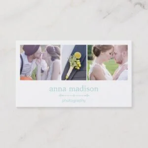 Photo Showcase Photography Business Card - Blue
