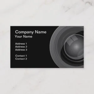 Photographer or Videographer Business Card