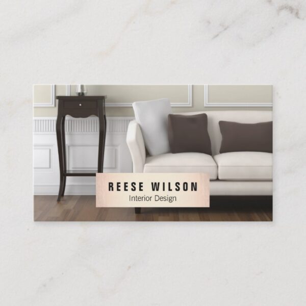 Photographer  Photography Gold Name Plaque Photo Business Card