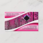 Pink Computer Repair Business Card