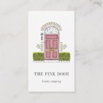 Pink Door | Home Staging or Interior Design Business Card