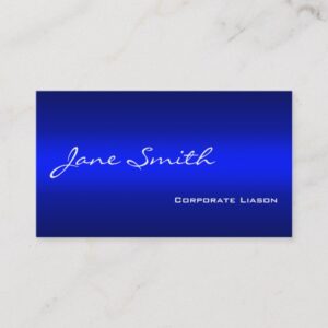 Plain Shades of Blue Professional Business Cards