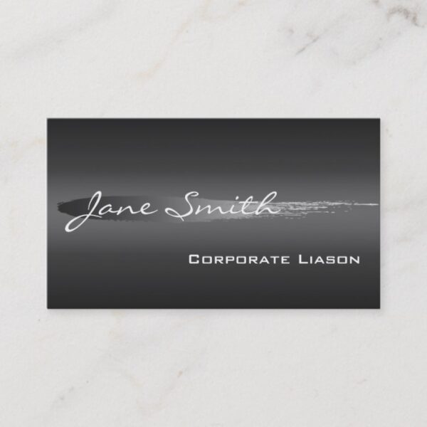 Plain Shades of Grey Professional Business Cards