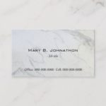 Plain,simple,elegant marble  business card. business card