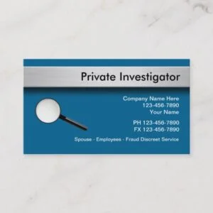 Private Investigator Business Cards