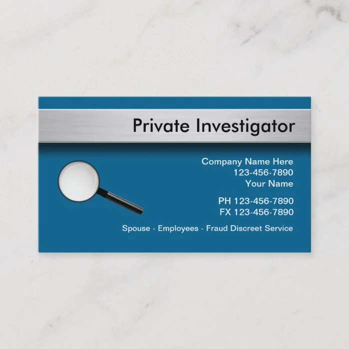 Private Investigator Business Cards