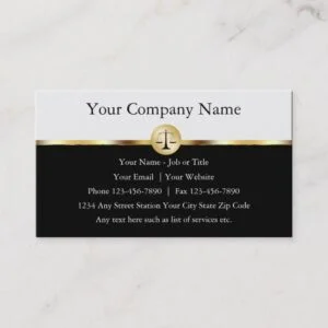 Professional Attorney Business Cards