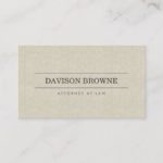Professional Attorney Linen Look Business Card