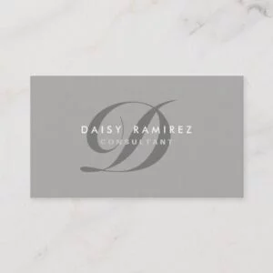 Professional Business Card Modern Monogram