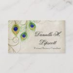 Professional Business Cards – Peacock Feathers