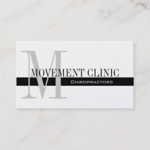 Professional Chiropractic Business Cards Gold