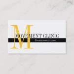 Professional Chiropractic Business Cards Yellow
