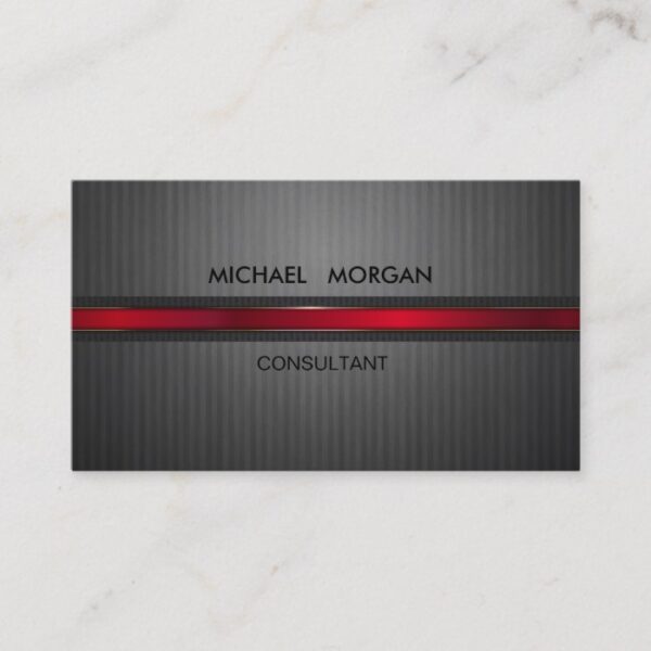 Professional Elegant Modern Black,Red Business Card
