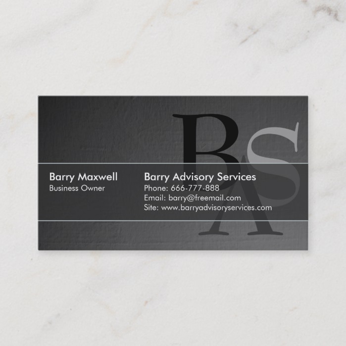 Professional Elegant Modern Black Simple Business Card